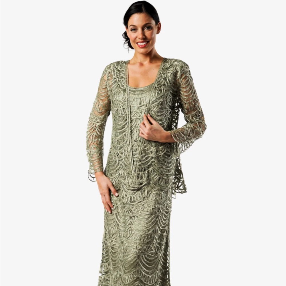 Soulmates C1060 Signature Mother of Bride Scallop Jacket Top and Skirt Set